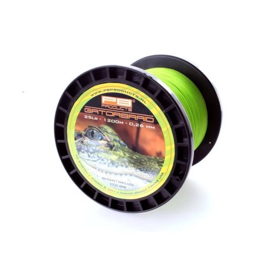 PB Products Gator Braid 0.30mm 30lb 1200m Chartreuse 1 PB Products Gator Braid 0.30mm 30lb 1200m Chartreuse