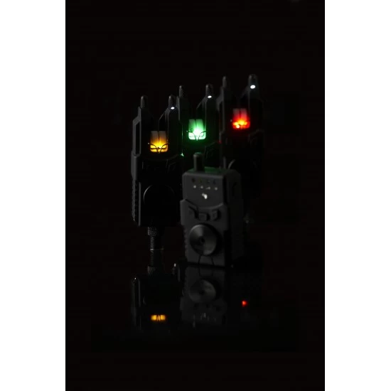 Prologic Custom SMX MKII Bite Alarm Set 4+1 Rouge Jaune Vert Bleu 3 Prologic Custom SMX MKII Bite Alarm Set 4+1 Rouge Jaune Vert Bleu – Image 3