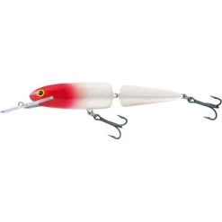 Salmo White Fish Jointed Deep Runner Édition Limitée 13cm Tête Rouge